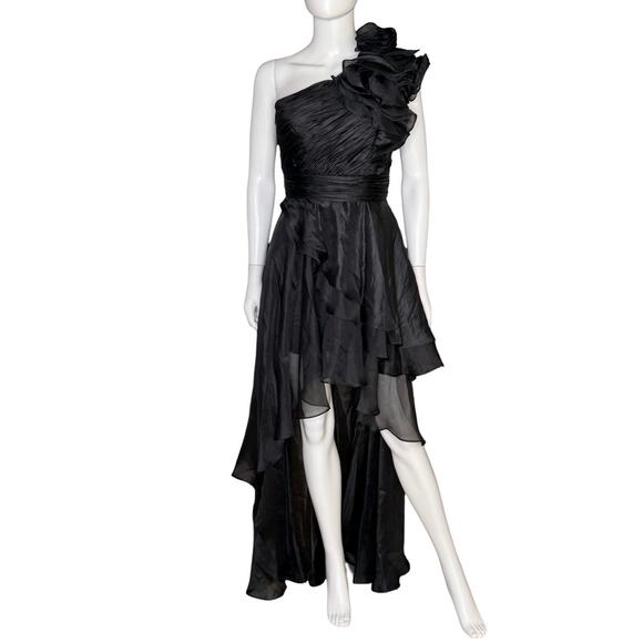 Mac Duggal Black High Low Dress - Picture 2 of 8